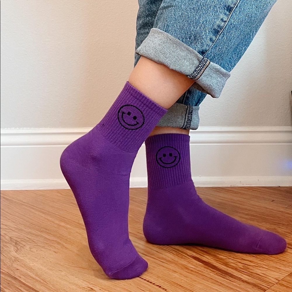 Smiley Neon Socks - Picture 8 of 8